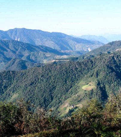 Black Mountains in Bhutan