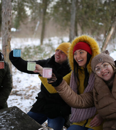 Outdoor Fika in Winter